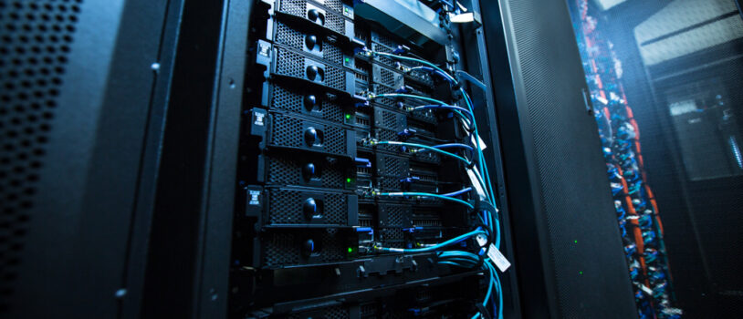 Network,server,room,with,servers/high,performance,computers,running,processes